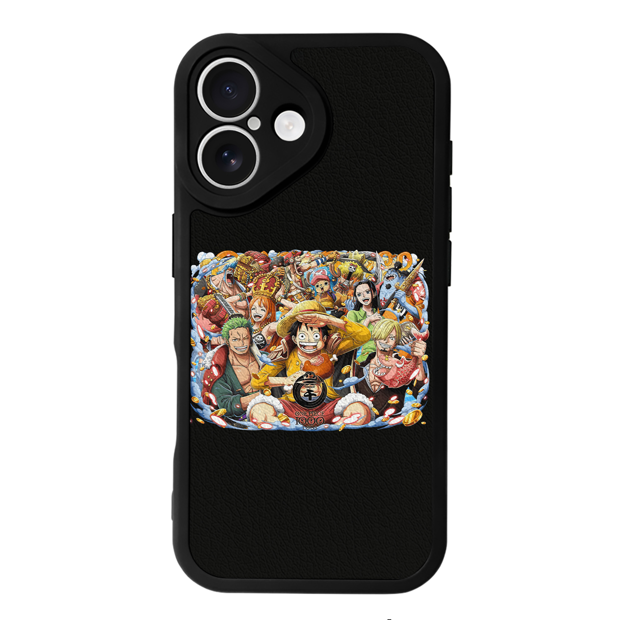 （画像用） ワンピース モンキー・D・ルフィ ONE PIECE Monkey D. Luffy 【iPhone 16シリーズ対応】シリコンスマホケース（レザー調） 材質：シリコン